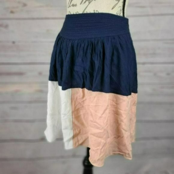 Anthropologie Dresses & Skirts - ♡3/$30♡ HD in Paris Blue Geometric Mini Skirt -XS